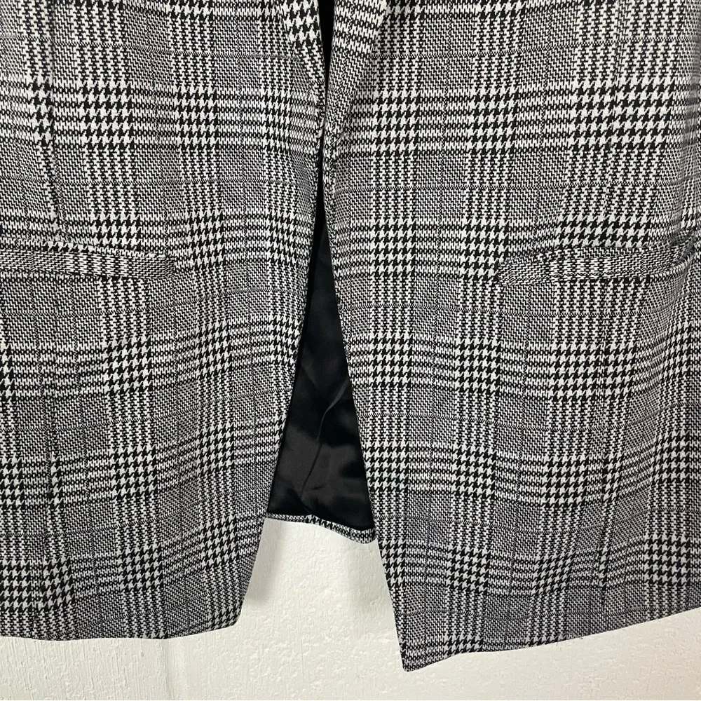Torrid Herringbone Open Front Oversized Gray Blazer Academia Professor Preppy 1X